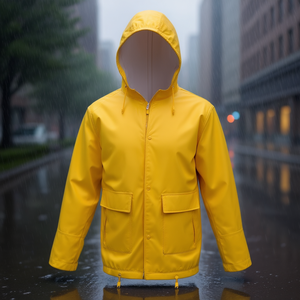 Veste de pluie jaune en PU ASATEX, légère et résistante - Product Image 3
