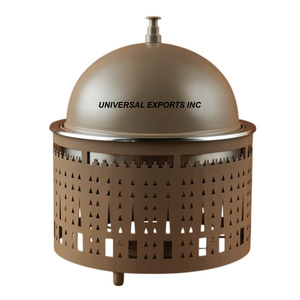 Réchauffeur d'aliments fini mat en acier inoxydable Casserole faite à la main de qualité supérieure Forme ronde Nouveau Hotpot en métal de luxe - Product Image 4