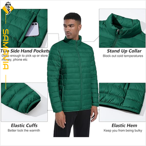 Chaqueta ligera para exteriores para hombre, chaqueta acolchada cálida de invierno, abrigo a prueba de viento, chaqueta para exteriores lista para enviar - Product Image 5