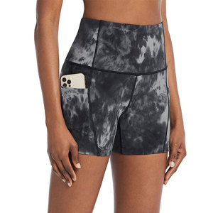 Shorts Deportivos Casuales para Mujer, Tela Elástica Suave de Spandex/Poliéster, Ropa Deportiva para Uso Diario, Material Elástico, Estilo de Vida Activo - Product Image 1