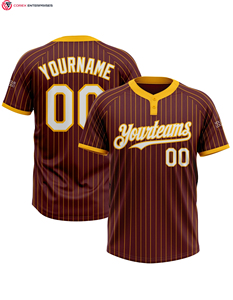 PURE Custom Softball Jersey Sublimación Dos botones Uniforme de béisbol Mujeres Softball Jersey League Pinstripe Softball Wear - Product Image 5
