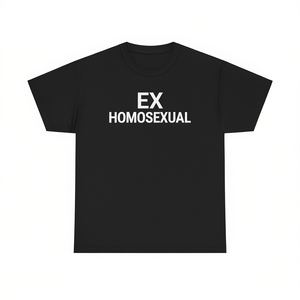 Camiseta Ex Homosexual de manga corta con cuello redondo, unisex, para adultos, regalo promocional - Product Image 1