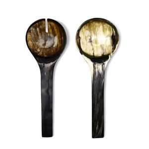 Corne de buffle de haute qualité sculpture à la main petite cuillère couverts pour café thé dîner Style ange par artisanat croissant - Product Image 4