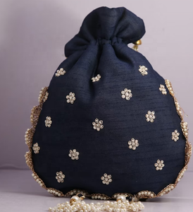 Sac à main traditionnel indien pour femmes, sac fait-main, pochette de mariage, cadeaux Diwali, cadeau de retour indien - Product Image 5