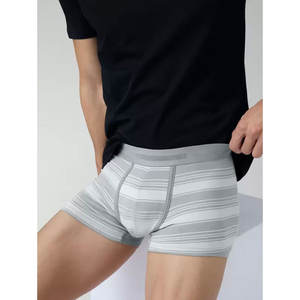 Venta al por mayor de Calzoncillos Bóxer con logotipo personalizado, ropa interior de poliéster y algodón, calzoncillos transpirables sin costuras, bóxer para hombre, pedidos al por mayor - Product Image 5