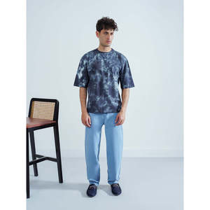 Camiseta GIONA de Corte Regular, Diseño Sólido, Transpirable, Ligera, Etiqueta Personalizada, Tejido de Algodón/Fibra de Bambú, Largo Extendido - Product Image 5