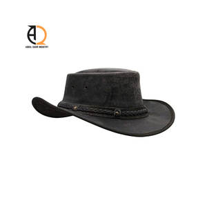 Sombrero de Cuero Vaquero Personalizado, para Escenas Casuales y al Aire Libre, Marca Privada Disponible, Sombreros de Cuero Vaquero Más Vendidos - Product Image 4