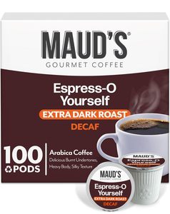 Cápsulas de Café Tostado Descafeinado Maud's, 100 Unidades, Café Tostado Oscuro Descafeinado en Cápsulas Individuales – Café 100% Arábica - Product Image 4