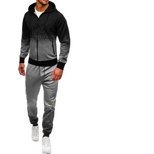 Ensemble de survêtement d'hiver à capuche personnalisé de haute qualité à bas prix, ensemble de jogging en molleton régulier unisexe, 100% coton, design 2 en 1 - Product Image 1