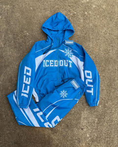 100% fabrication personnalisée de haute qualité en nylon survêtement coupe-vent coupe-vent à capuche ensembles survêtement de sport pour hommes - Product Image 2