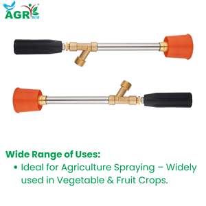 Pistolet à eau à jet de 16 mm 1 pied, pulvérisateur d'eau agricole haute pression, corps en acier inoxydable durable - Product Image 5