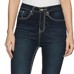 Pantalones vaqueros de secado rápido con logotipo personalizado para mujer, pantalones vaqueros informales para mujer, pantalones vaqueros de alta calidad para mujer - Product Image 6