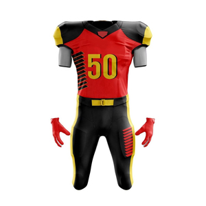Uniforme de football américain respirant, design économique, uniforme de football américain pour les jeunes, maillot de football américain, vêtements de football américain - Product Image 2