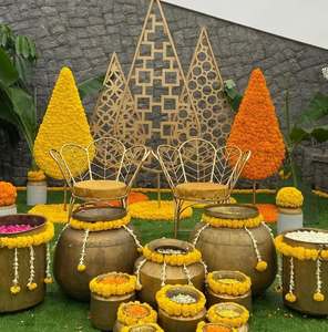อุปกรณ์ตกแต่งงานฮัลดีที่สวยงามที่สุด ของตกแต่งพิธีฮัลดีสีสันสดใส ของตกแต่งงานฮัลดีจากไฟเบอร์ ของตกแต่งงานฮัลดีจากไฟเบอร์กลาส FRP Urlis USA - Product Image 4