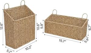 Groothandel Rotan Hangende Wandplank & Opbergmanden Met Bloempot Functie Voor Woonkamer In Vietnam - Product Image 6