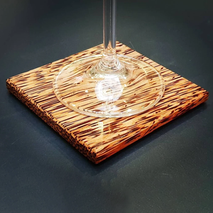 Classic black coconut wooden <b>coasters</b> for coffee & tea <b>drinks</b> natural <b>drink</b> <b>coaster</b> saucer set custom logo available - Product Image 6