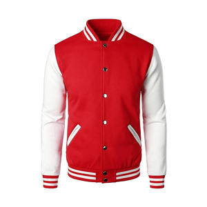 Chaqueta de béisbol universitaria para hombre Abrigo de letras de lana y cuero Premium para hombre y mujer - Product Image 1