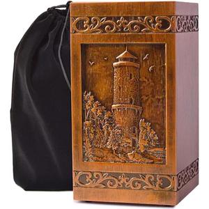 Urnas decorativas de cremación de madera para hombres y mujeres, urnas funerarias hechas a mano a bajo precio del exportador indio - Product Image 2