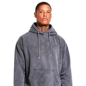 Sudadera con Capucha de Felpa Lavada al Ácido Bordada Personalizable con Diseño Creativo Atrevido, Estilo Contemporáneo Elegante, Suministro OEM de Invierno - Product Image 4