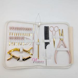 Nouveauté : Kit d'outils de pose d'extensions capillaires en acier inoxydable – Couleurs et logos personnalisés disponibles (OEM) – Qualité supérieure - Product Image 3