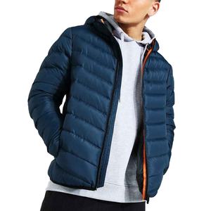Veste d'hiver coupe-vent à capuche en toile de haute qualité personnalisée pour hommes, idéale pour garder au chaud en extérieur - Product Image 1