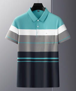 Polo d'été à manches courtes de haute qualité Polo en coton et polyester à motif imprimé - Product Image 2