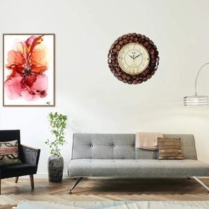 Style Antique 12X12 Pouces Naturel Brun MDF En Bois Horloge Murale Quartz Aiguille Affichage Décor À La Maison Salon Chambre Bureau Hall - Product Image 5