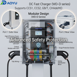 เครื่องชาร์จดีซีแบบติดผนัง Universal 80kW 60kW รองรับ CCS2 CCS1 GBT OCPP 1.6J พร้อมแอปพลิเคชัน  สถานีชาร์จเร็วอัจฉริยะ รุ่น Global - Product Image 3
