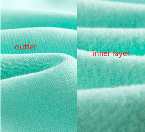 Sweat à capuche uni en coton de haute qualité pull en éponge française épaisse et lourde sweat à capuche surdimensionné en polaire à épaules tombantes pour femmes - Product Image 4