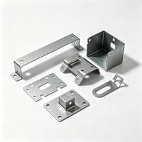 Pièces de fabrication de tôles découpées au laser sur mesure, composants métalliques pliés par CNC pour l'automatisation des machines et l'électronique