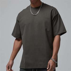 เสื้อยืดแขนยาวสำหรับผู้ชายเสื้อยืด280gsm ไหล่ปล่อยชายเสื้อคอตตอนไซส์ใหญ่พิเศษแนวสตรีทเสื้อยืดหรูหราออกแบบได้ตามต้องการ - Product Image 5