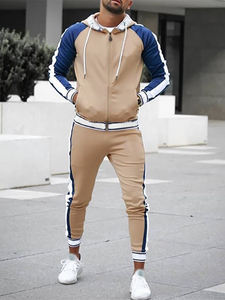 ชุดวิ่งจ๊อกกิ้งผ้าฝ้ายชุดสตรีทแวร์มีฮู้ดชุดวอร์มขายดีโลโก้ออกแบบได้ตามต้องการ - Product Image 6