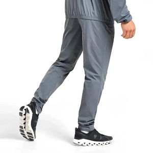 Conjunto de Chaqueta corta cortavientos de dos piezas personalizada, ropa de calle de nailon y poliéster con cremallera de retazos, conjunto corto cortavientos para hombre - Product Image 4