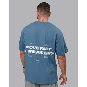 Camiseta Oversize de Algodón FLX de la Serie Move Fast Value - Prenda Estampada con Serigrafía - Product Image 2