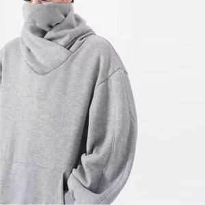 Masques faciaux surdimensionnés personnalisés, snood, sweat à capuche pour hommes, polaire épaisse en coton, pull-over ninja, streetwear d'hiver, prix de gros - Product Image 6