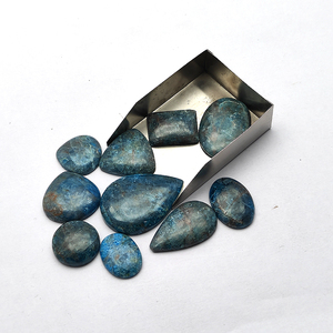 10 pièces naturel néon Apatite 10-20mm ovale poire coussin Cabochon 50.44 Gms Lot Iroc ventes taille libre mélange forme pierre précieuse en vrac - Product Image 6