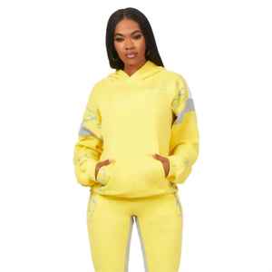 Conjunto Deportivo de Algodón para Mujer, Pantalones Deportivos y Sudadera con Capucha, Conjunto de 2 Piezas Personalizable - Product Image 5