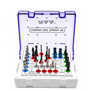 Kit de 31 pièces de forets dentaires, embouts de collecte osseuse, embouts de mesure de profondeur, embouts de trephinage et embouts de fixation, certifié CE Classe I, logo personnalisé R.A.A.INTERNATIONAL - Product Image 1