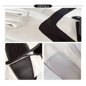 Transpirable antideslizante partícula suave piel de oveja cómodo 100% cuero genuino GUANTES DE Golf Material de cuero GUANTES DE Golf para hombres - Product Image 4