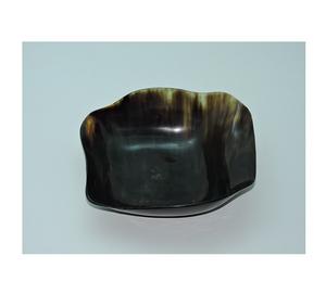 Tazón para Servir de Cuerno Negro con Forma Personalizada, Tazón para Untar Duradero, Acabado Pulido, Plato Decorativo para Alimentos, Tazón de Cartón - Product Image 1