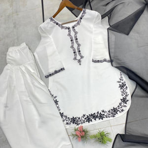 Recién llegado, conjunto de Kurta de seda romana de Bollywood para mujer, traje Dupatta bordado, tendencia para fiesta, precio barato, oferta a granel - Product Image 1