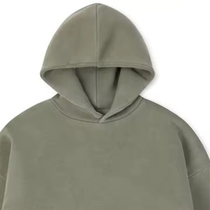 Sweat-shirts à capuche en molleton de coton de haute qualité avec logo personnalisé, anti-boulochage, col haut, pour hommes - Product Image 6