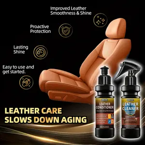 Kit d'entretien du cuir multi-usages avec spray sûr pour vêtements, meubles, intérieurs de voiture, chaussures, bottes, sacs, pour toutes les couleurs - Product Image 1