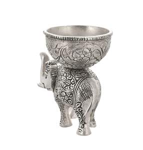 Portavelas de aluminio decorativo para el hogar con acabado de latón, Material de Metal navideño para linternas y tarros de velas - Product Image 6