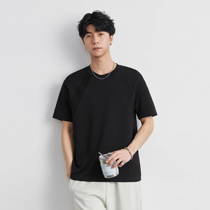 2025 <b>Summer</b> New <b>Men's</b> Color-contrast Stitching Loose Short-sleeved <b>T</b>-<b>shirt</b> Fashion Sports <b>Men's</b> Half-sleeved <b>T</b>-<b>shirt</b> Top - Product Image 2
