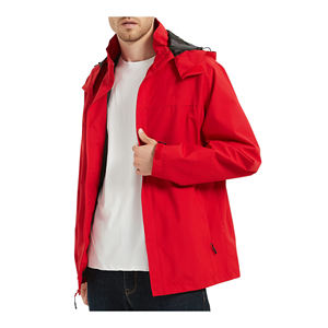 Nouvel arrivage de coupe-vent imperméable d'extérieur avec logo personnalisé de haute qualité Veste à capuche respirante et coupe-vent pour le camping Veste à capuche pour le sport - Product Image 5
