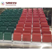 Asientos de Grada Abatibles de Aluminio, Material Resistente a los Rayos UV para Arenas Deportivas al Aire Libre, Suministro Directo de Fábrica