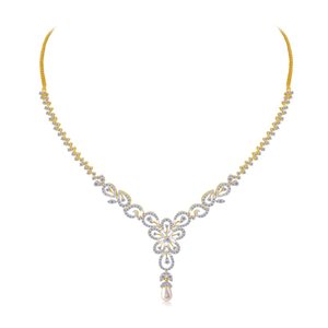 Juego de Collar de Diamantes de Oro Amarillo de 14 Quilates de Calidad de Exportación para Bodas a un Precio Accesible para Exportación desde India - Product Image 2