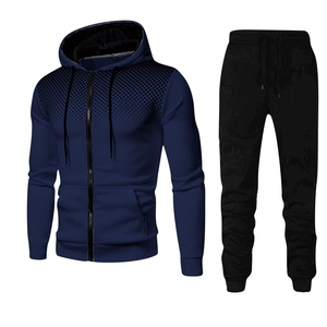 Haute Qualité Joggers Formation Personnalisé Banque Hommes Sport Ensemble Plain Survêtements Pour Hommes En Gros Porter Zip Up Streetwear - Product Image 4