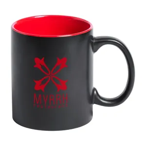 Mug en céramique noir personnalisé Bavary, articles promotionnels avec merchandising sur mesure - Product Image 1